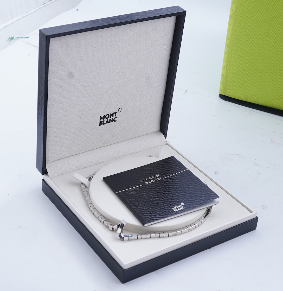 Montblanc, a silver necklace